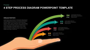 4 Step Process Diagram Template for PowerPoint