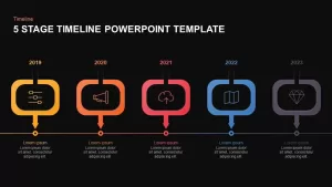 5 Level Timeline PowerPoint Template