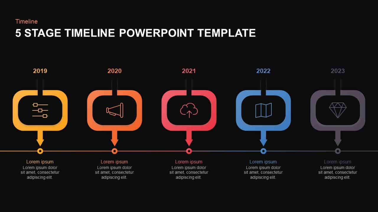 5 Level Timeline Template for PowerPoint & Keynote - Slidebazaar