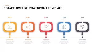 5 Level Timeline Template for PowerPoint &#038; Keynote