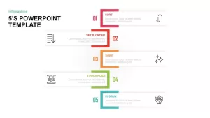 5’S Diagram for PowerPoint & Keynote
