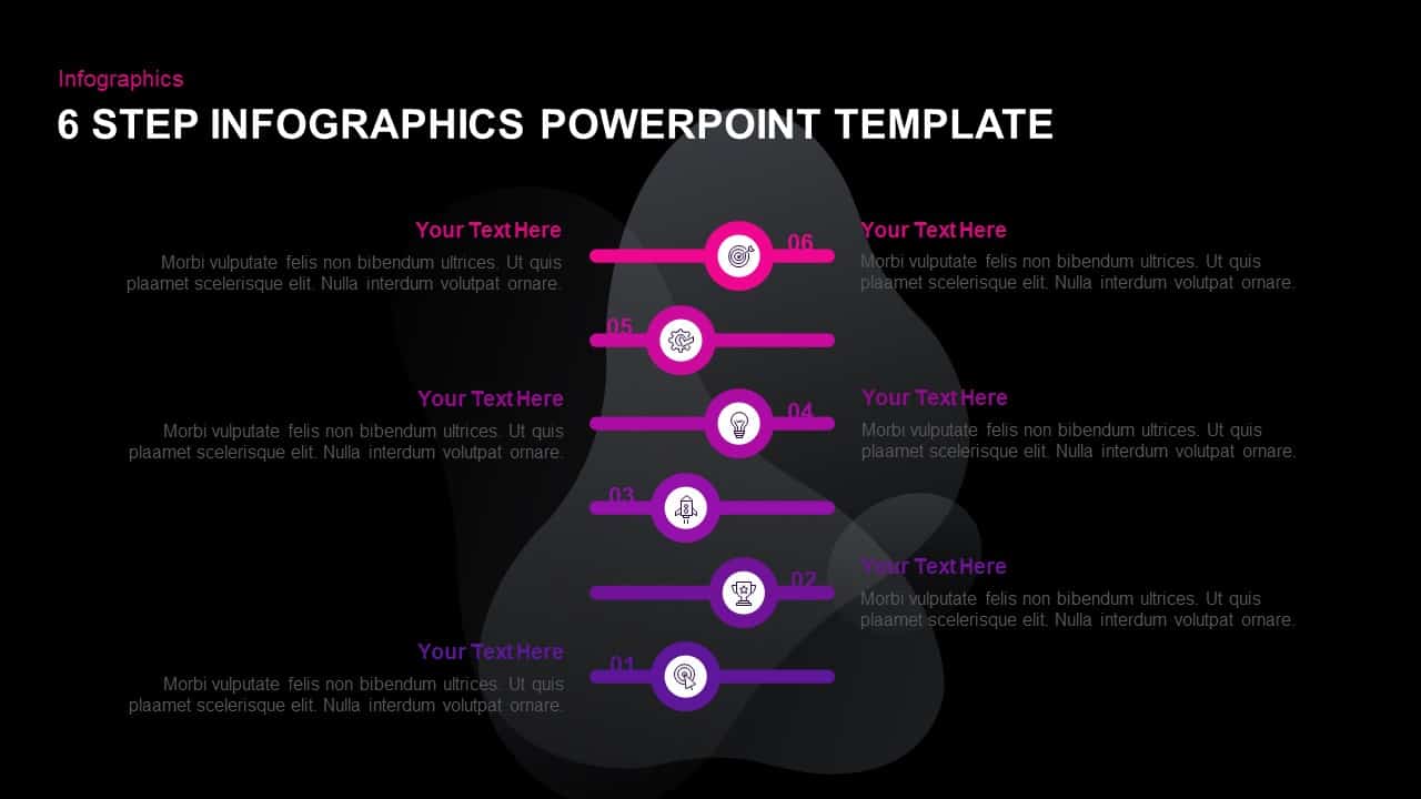 6 Step Infographic PowerPoint Template