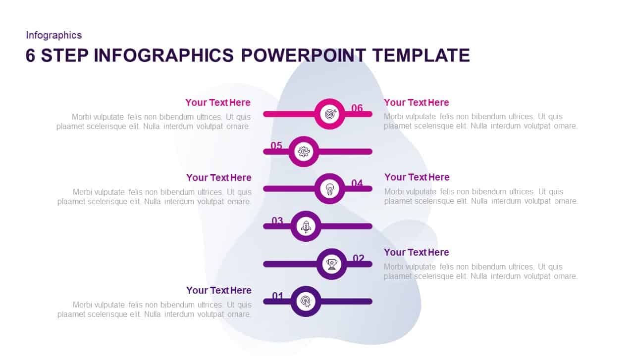 6 Step Infographic Template For Powerpoint And Keynote Slidebazaar 2330