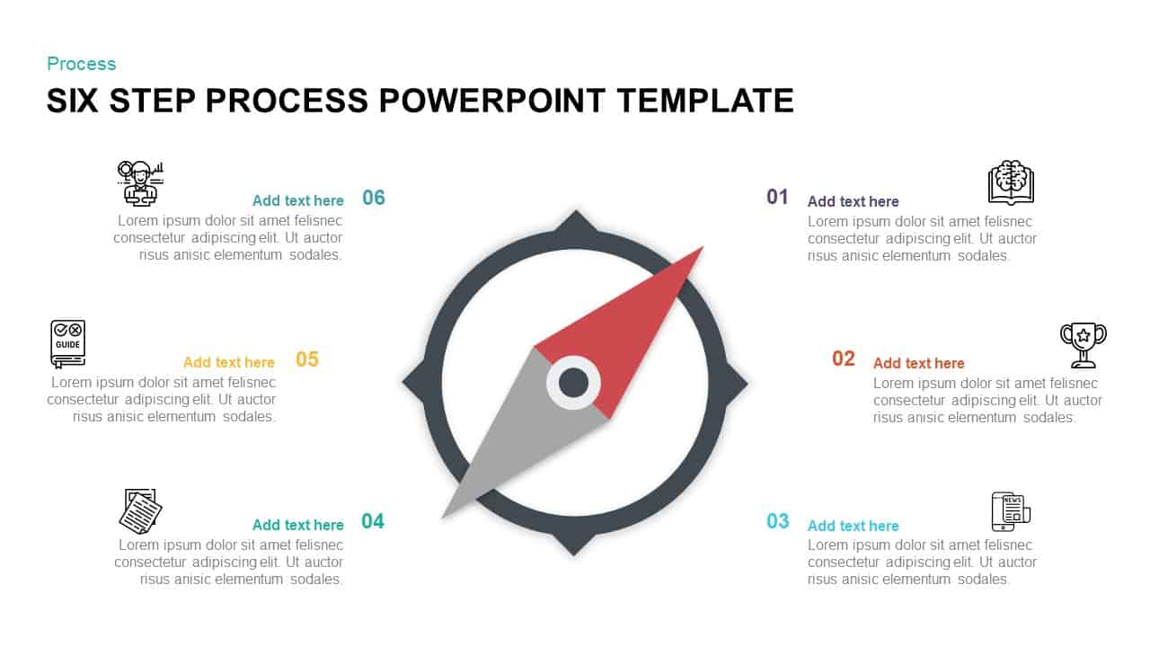 6 Step Process PowerPoint Template