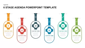 6 Stage Agenda PowerPoint Template &#038; Keynote