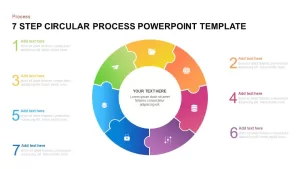 7 step circular process PowerPoint template