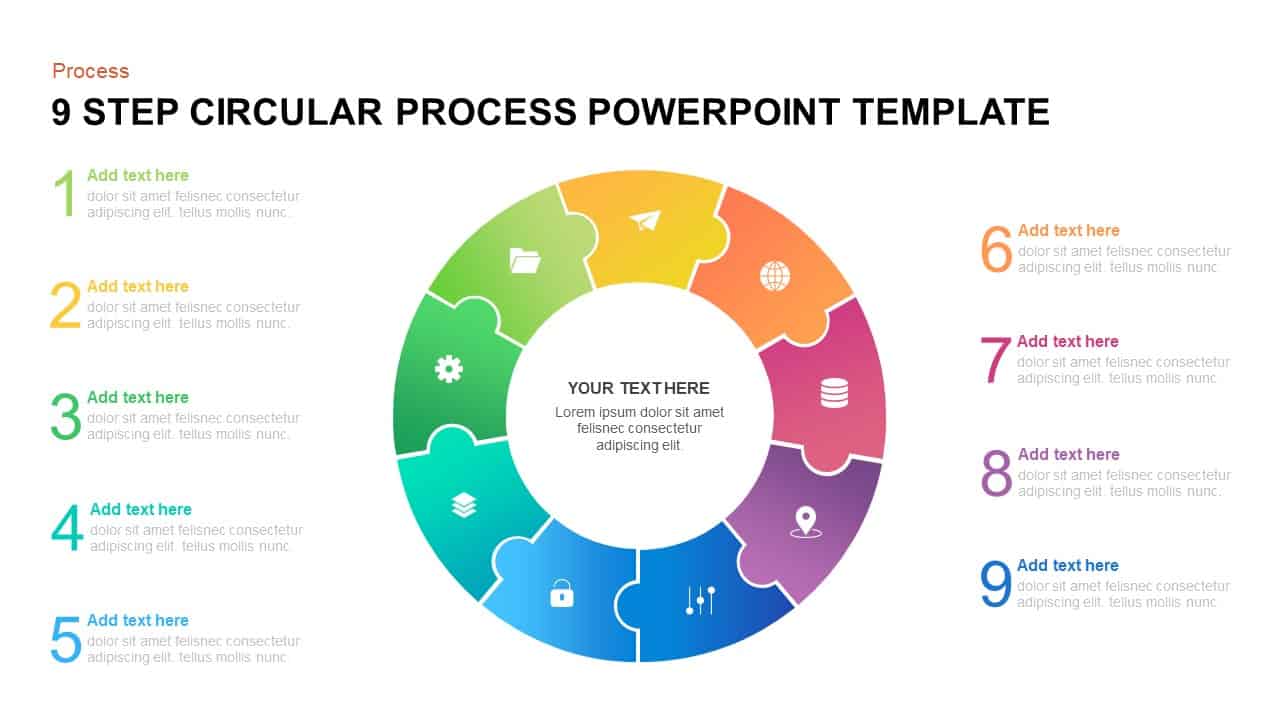 3 To 9 Step Circular Process Powerpoint Templates Slidebazaar