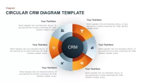 Circular CRM Diagram for PowerPoint &#038; Keynote