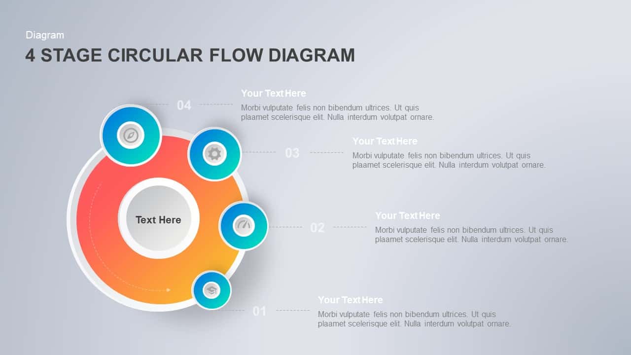 Circular Flow Diagram PowerPoint Template