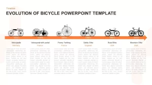 Evolution of Bicycle &#8211; Timeline Template for PowerPoint &#038; Keynote