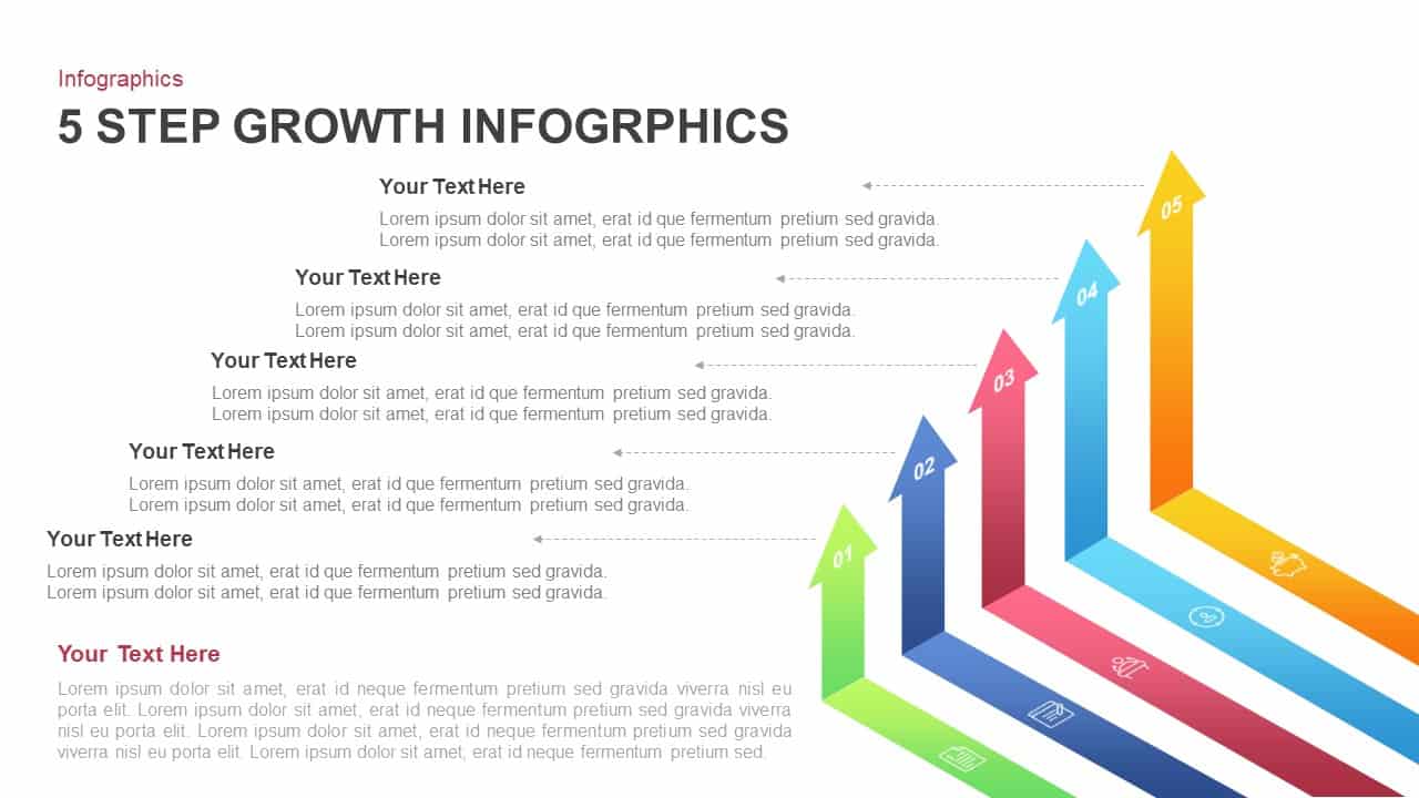 5 Step Growth Infographic Templates For Powerpoint Presentation 0625