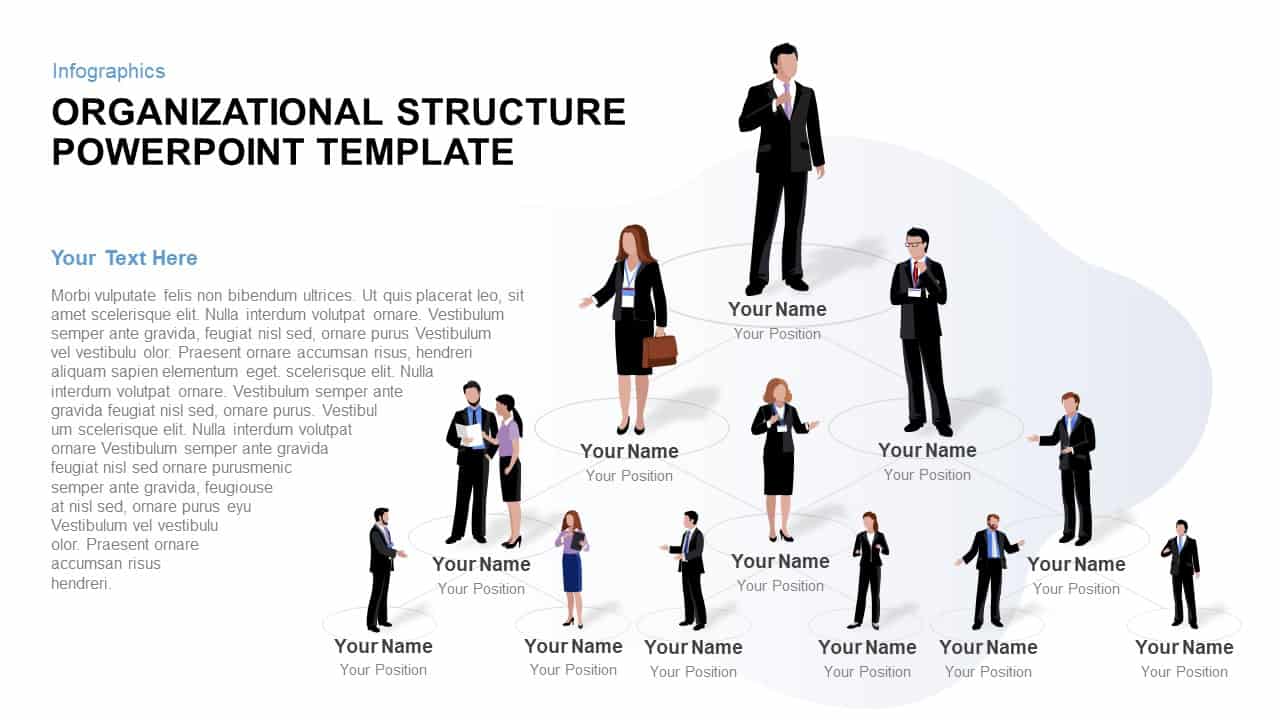 Organizational Structure PowerPoint Template, Keynotes and Slides