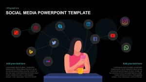 Social Media Icons Template for PowerPoint