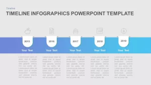 Timeline Infographic Template for Simple PowerPoint Presentation