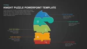 Knight puzzle template for PowerPoint