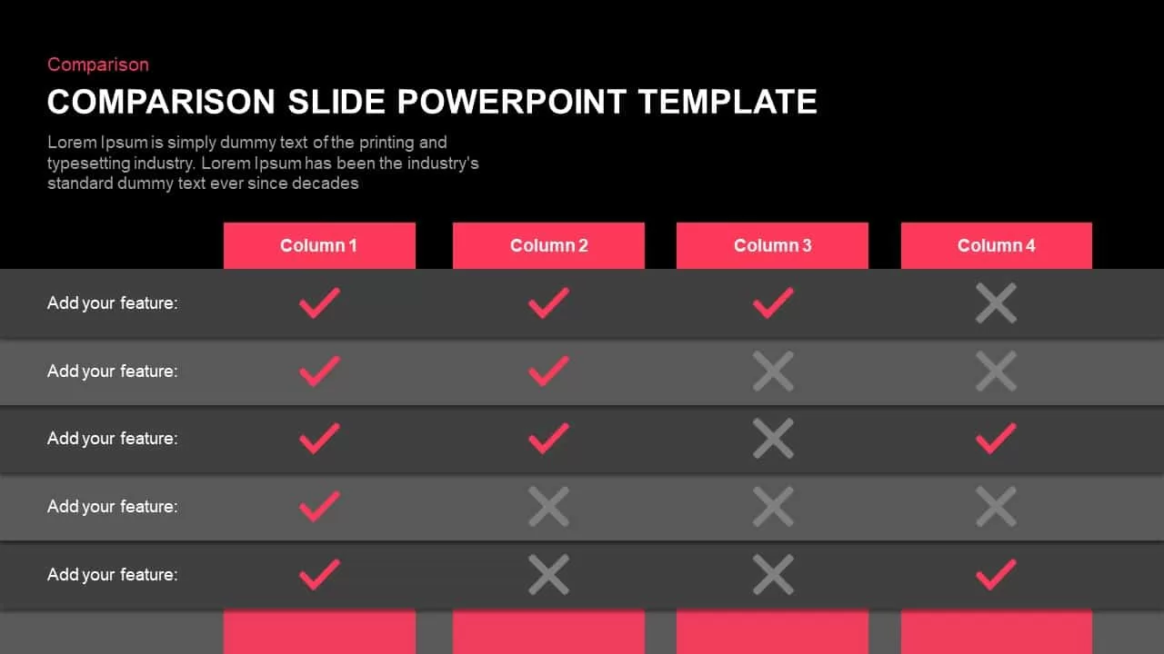 Product Comparison PowerPoint Template
