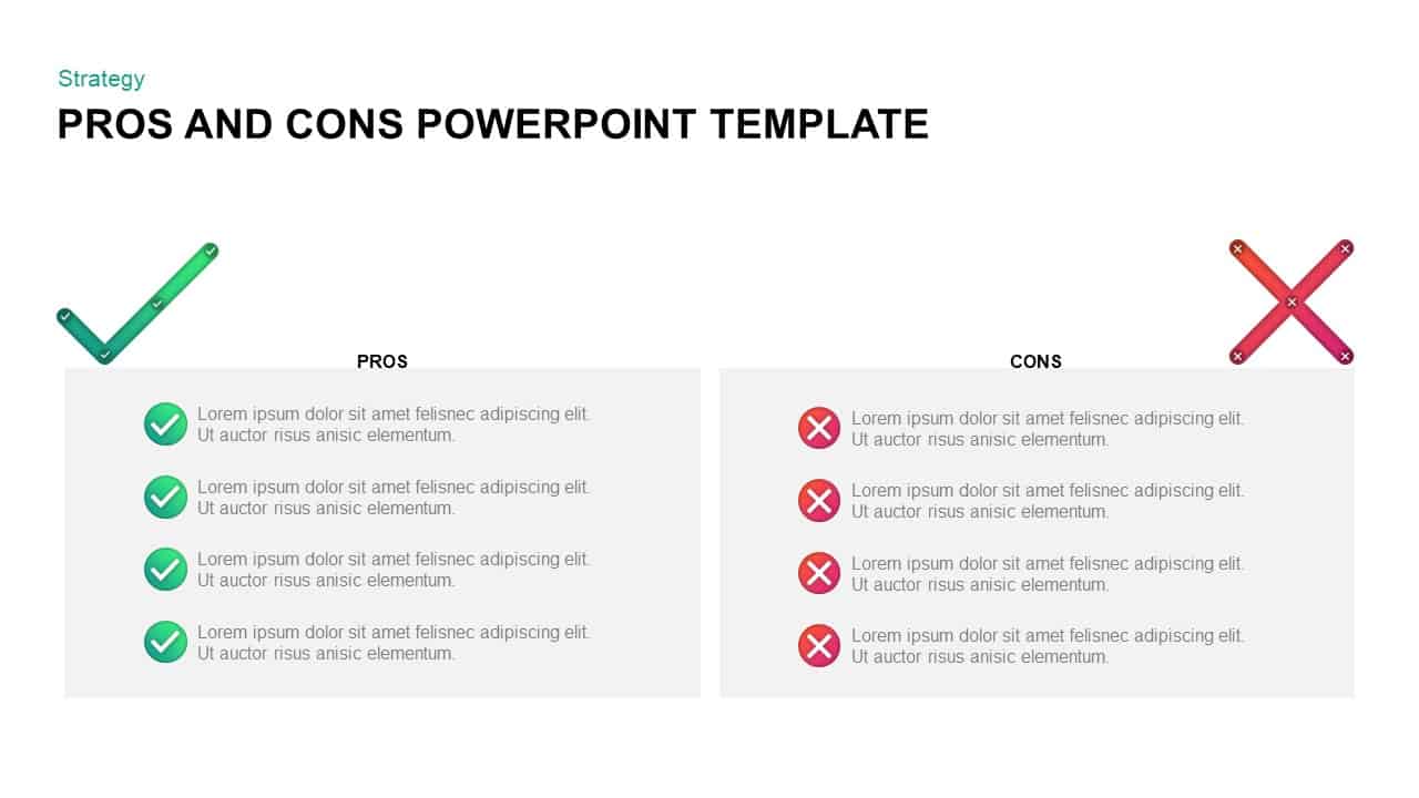 pros vs cons presentation