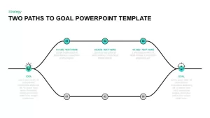 Two Paths to Goal Template for PowerPoint &#038; Keynote