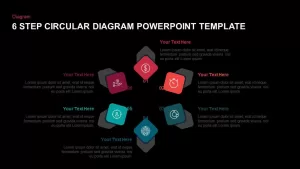 6 Step Circular Diagram Ppt Template