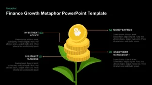 Financial growth template for PowerPoint presentation