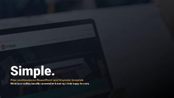 Simple Free multipurpose Google Slides Theme