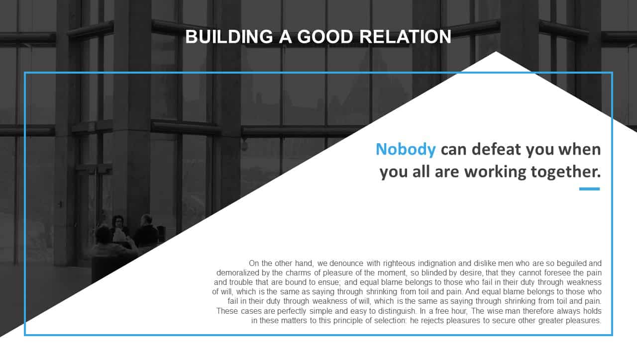 Building Good Relationship PowerPoint Template