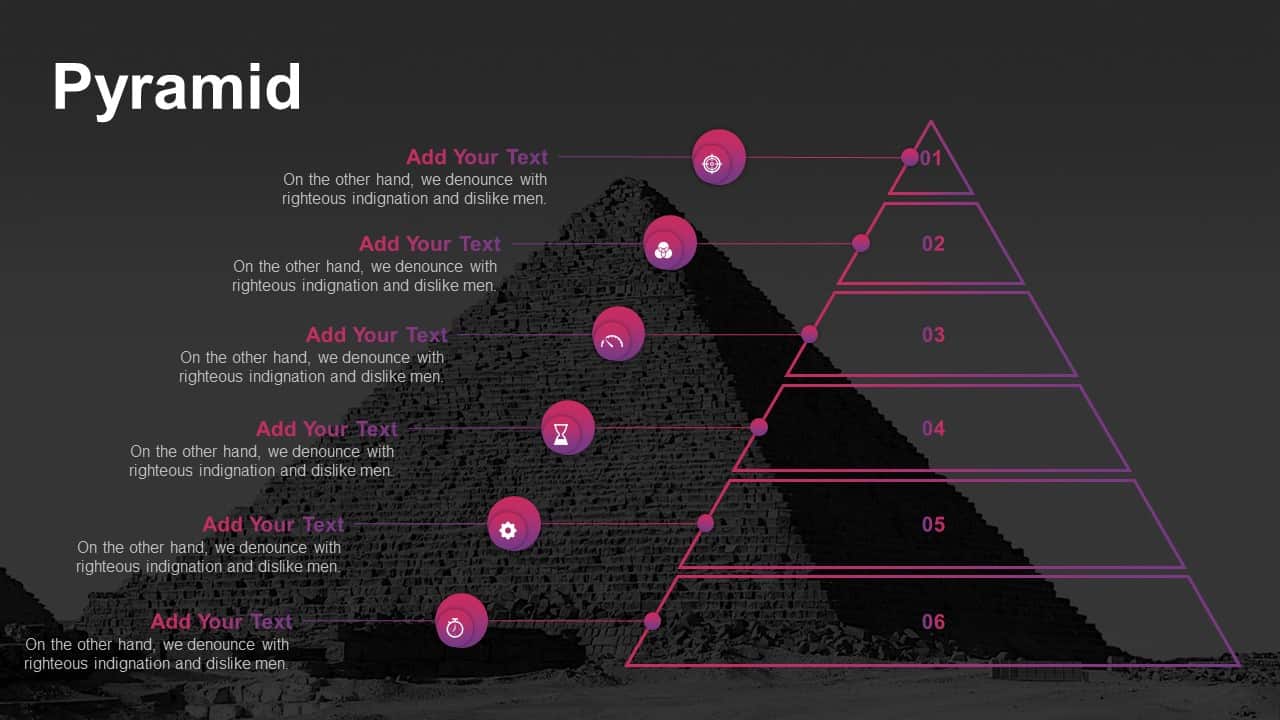 Pitch deck pyramid PowerPoint template