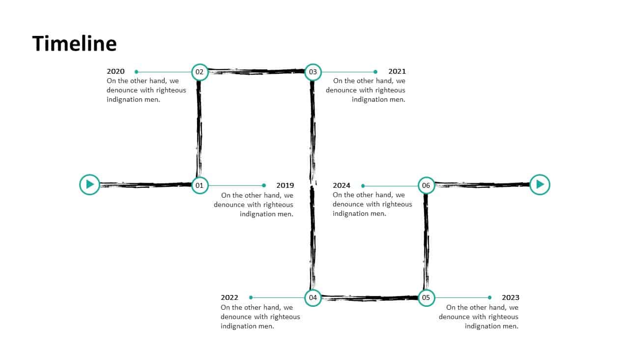 Investment Pitch Deck Timeline Template