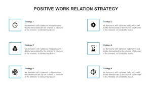 Positive Work Relation Strategy PowerPoint Template