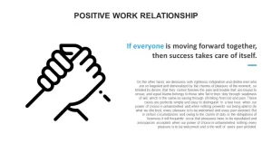 Positive Work Relationship PowerPoint Template