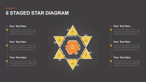 Star Diagram Business Target And Analysis PowerPoint Template