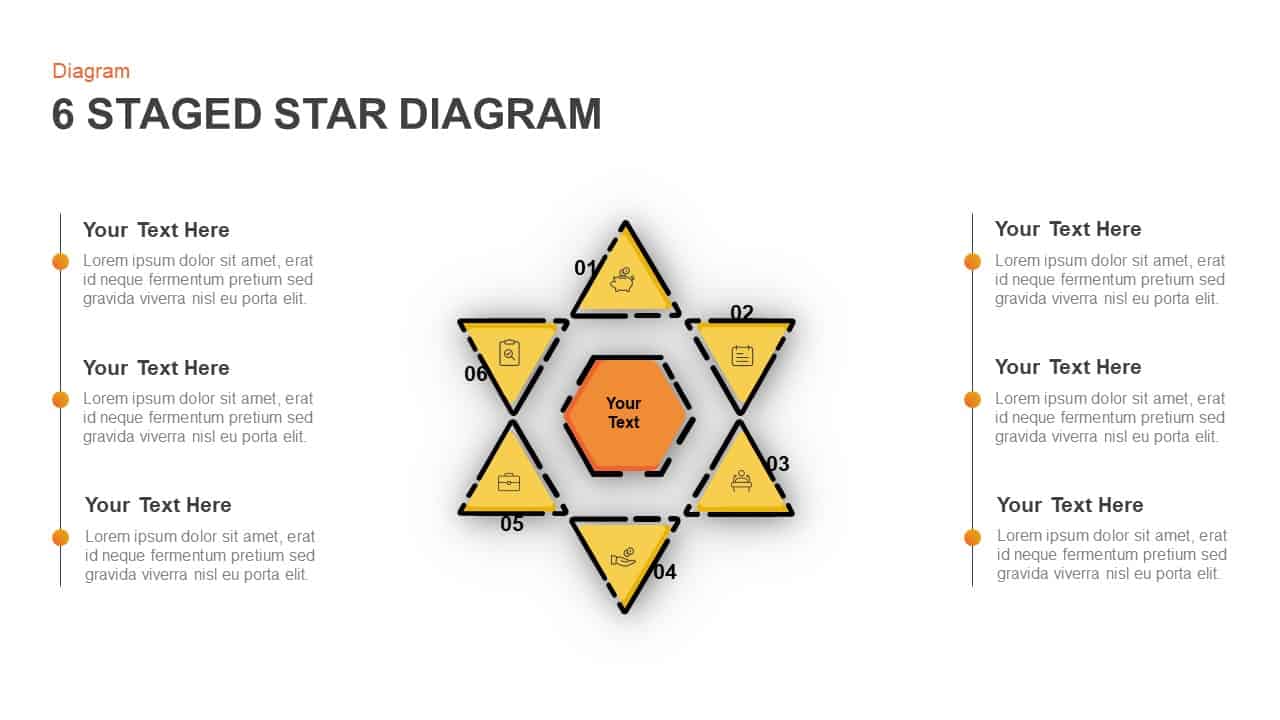 Star Diagram For Business Target And Analysis PowerPoint Presentation