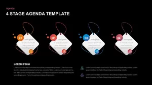 4 Step Agenda Ppt Template