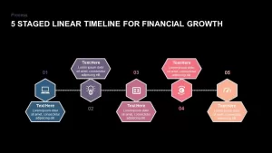 5 Staged Linear Timeline Diagram