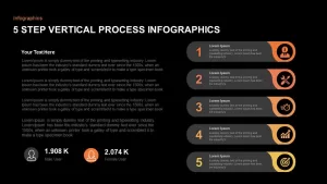 5 Step Infographic Vertical Process PowerPoint Template