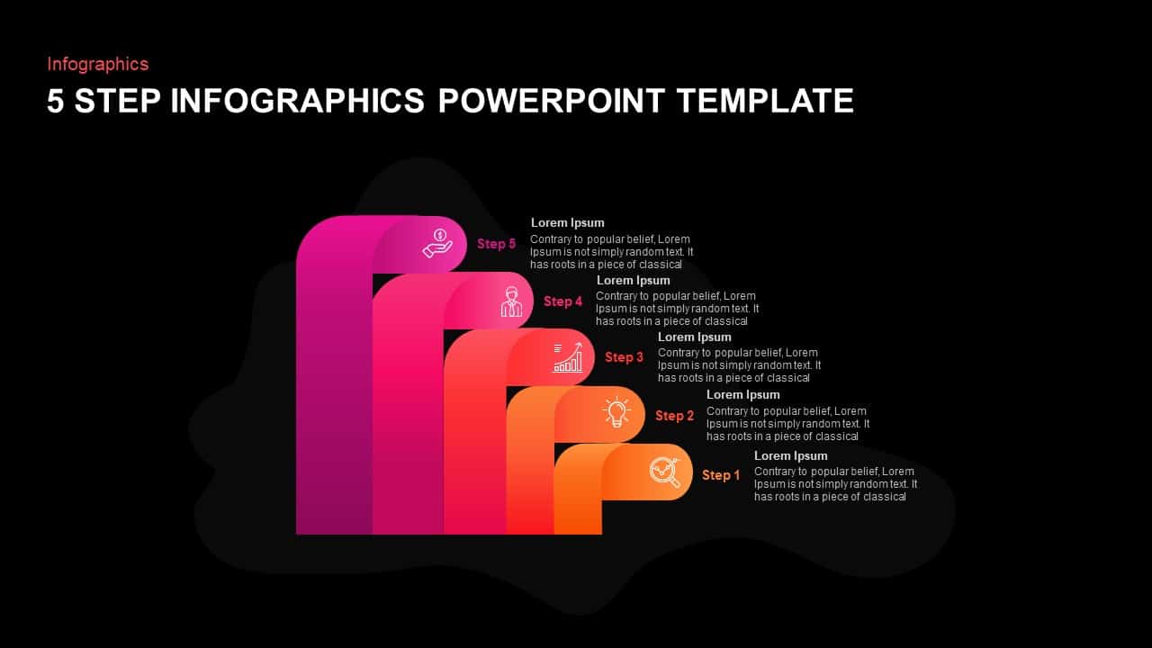 5 step infographic powerpoint template