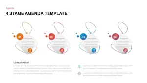 4 Step Agenda Ppt Template