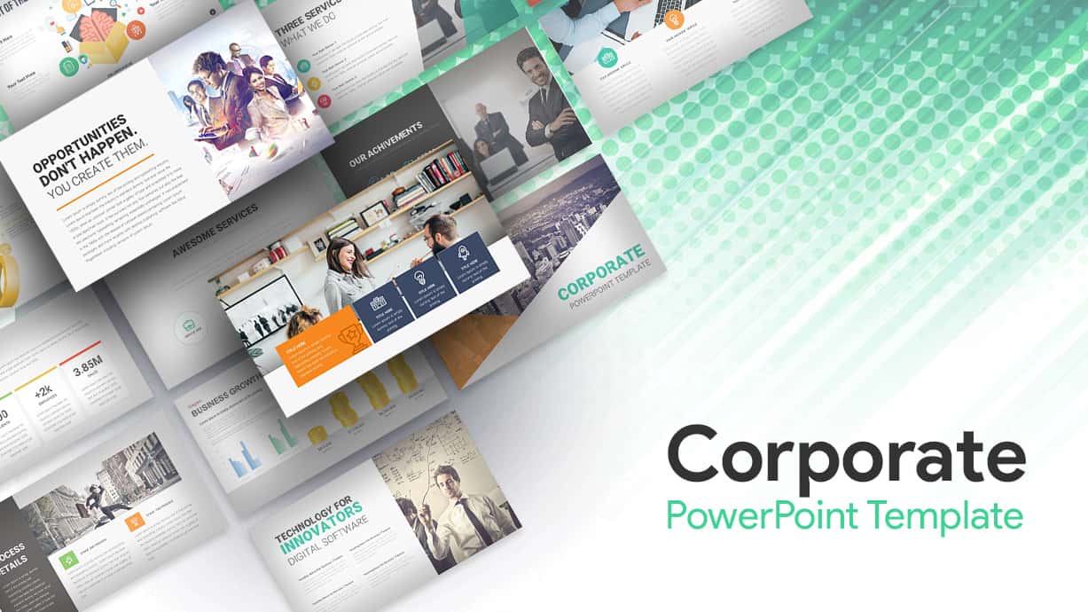 Best Corporate PowerPoint Templates  Slidebazaar In Ppt Presentation Templates For Business