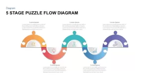 Puzzle Flow Diagram for PowerPoint
