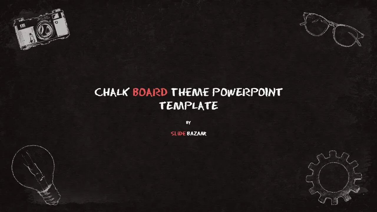 chalkboard theme powerpoint template