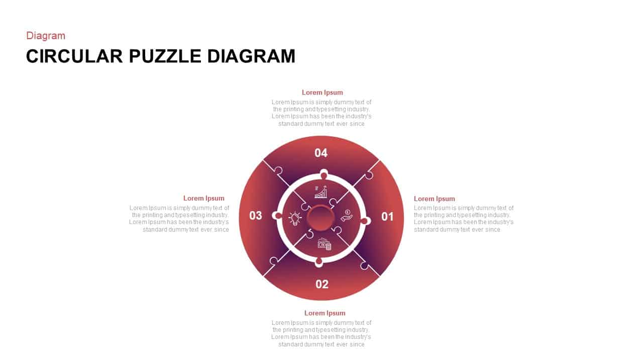 circular puzzle diagram powerpoint