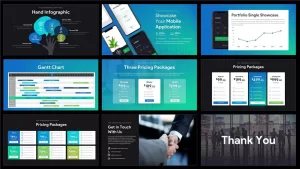 pitch deck PowerPoint template for business presentation