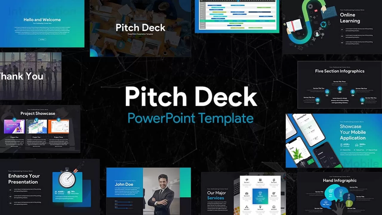 Dark Pitch Deck Template For PowerPoint Google Slides Dark Pitch Deck Template For PowerPoint Google Slides