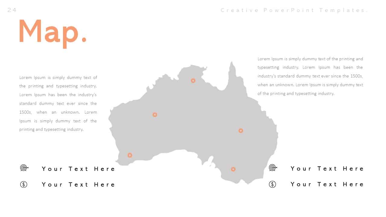 Creative Map PowerPoint Templates