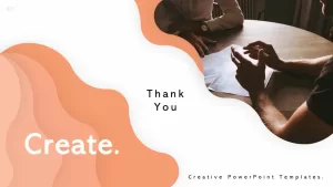 Creative PowerPoint Templates Slide for Presenting Thank You