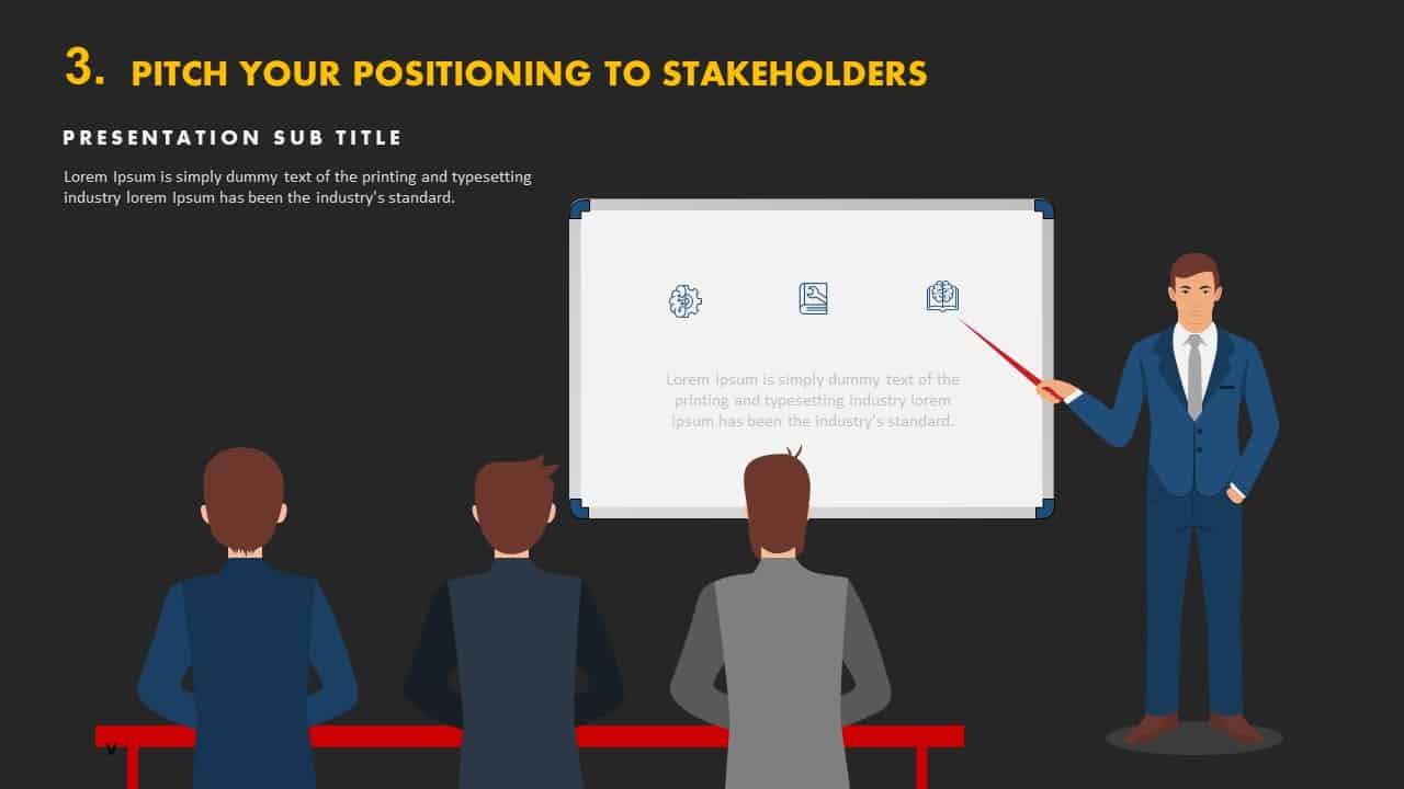 Pitch your positioning to stakeholders template