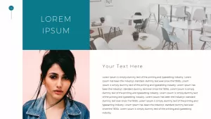 Simple Business Deck Templates for PowerPoint Presentation add texts