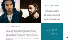 Simple Business Deck Templates for PowerPoint Presentation add text