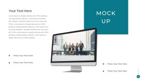 Simple Business Deck MockUp Template PPT Slide For Presentations