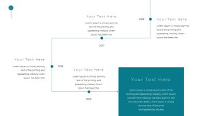 Simple Business Deck PPT Template Timeline